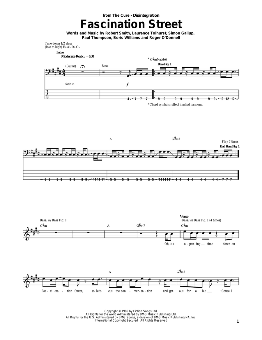 Fascination Street Fascination Street Acoustic Guitar scores gallery preview page 1