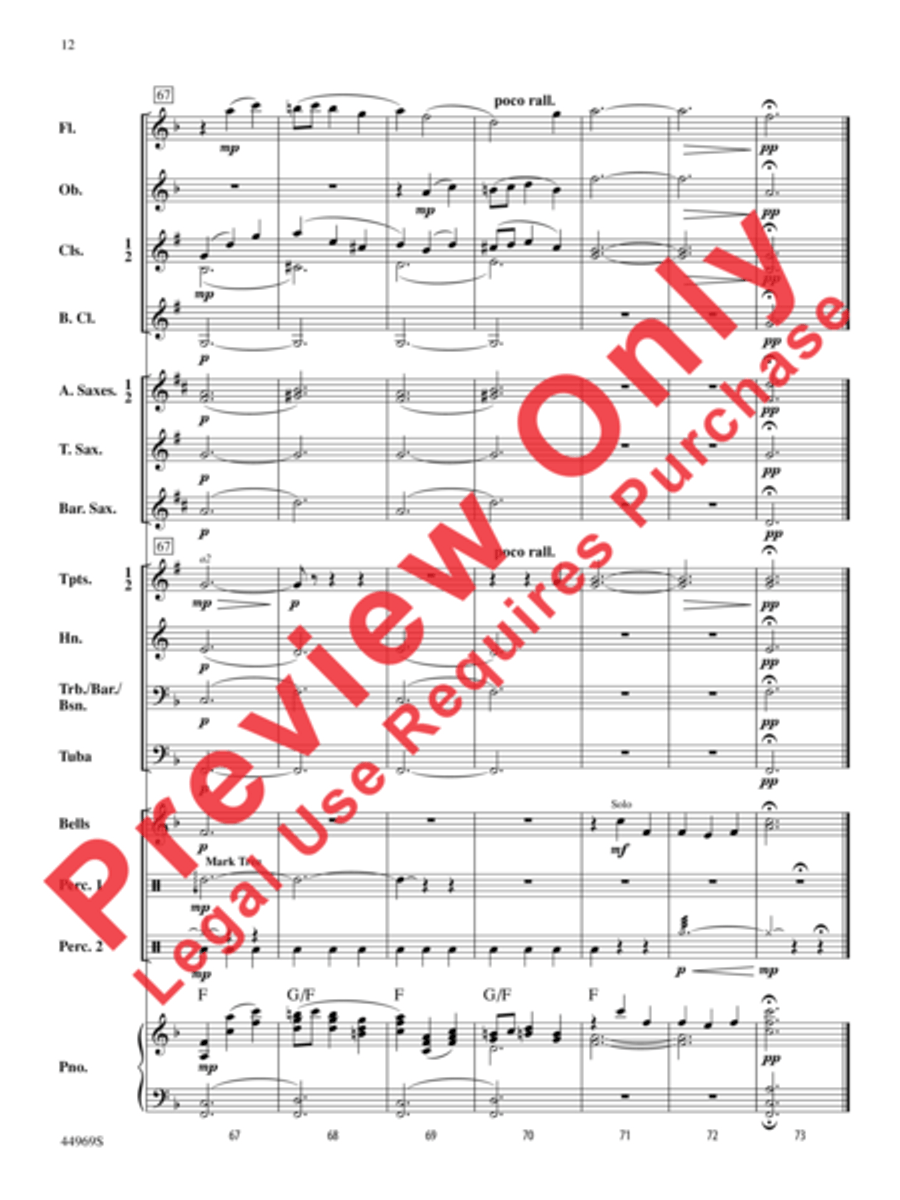 A Carol Français Concert Band scores gallery preview page 13