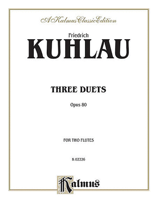 Book cover for Three Duets Op 80 - 2 Flutes