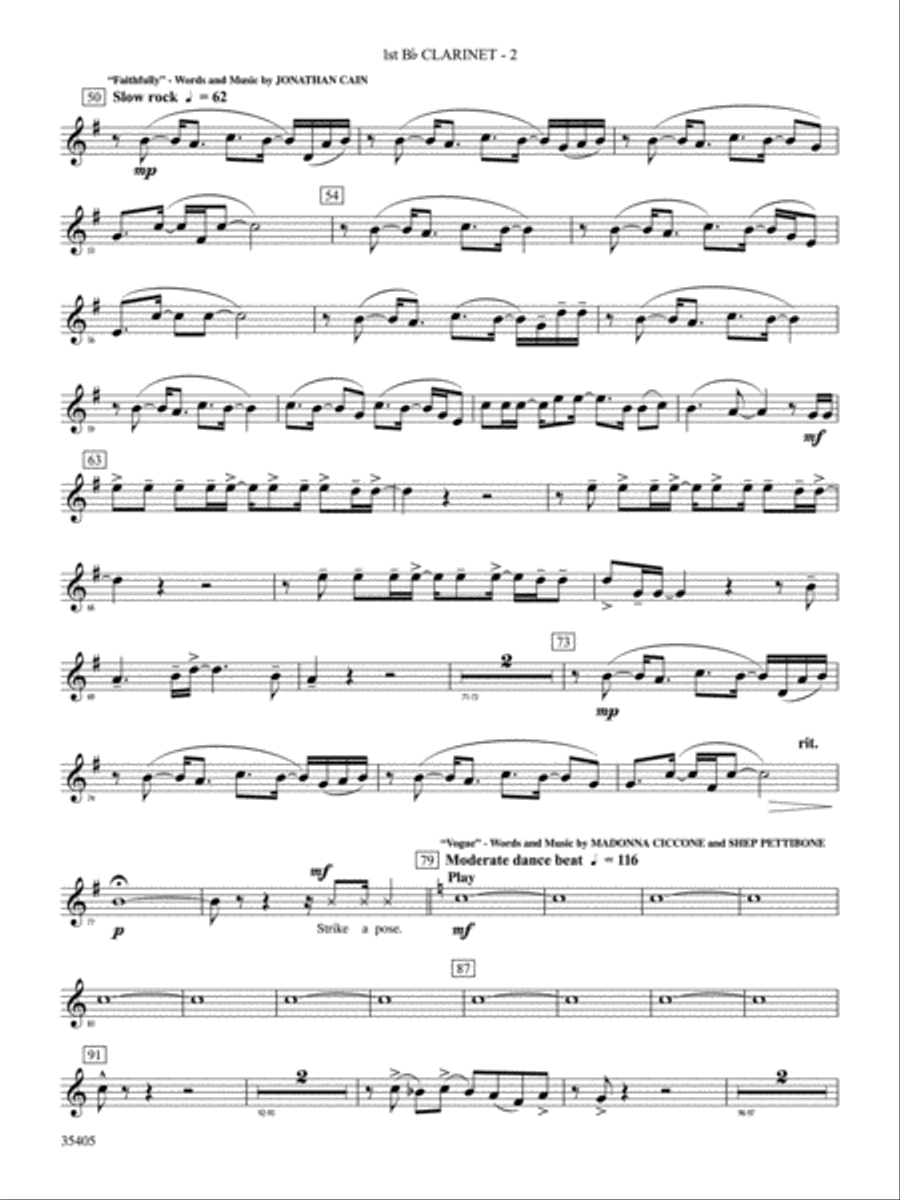 Prime Time Tuesday: 1st B-flat Clarinet Concert Band scores gallery preview page 2