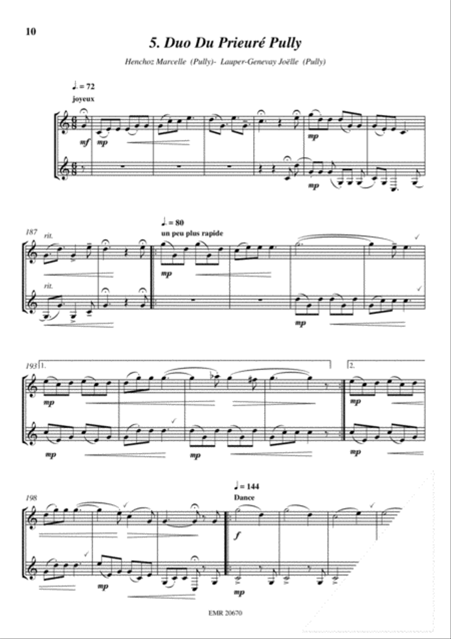 11 Duos Alphorn scores gallery preview page 7