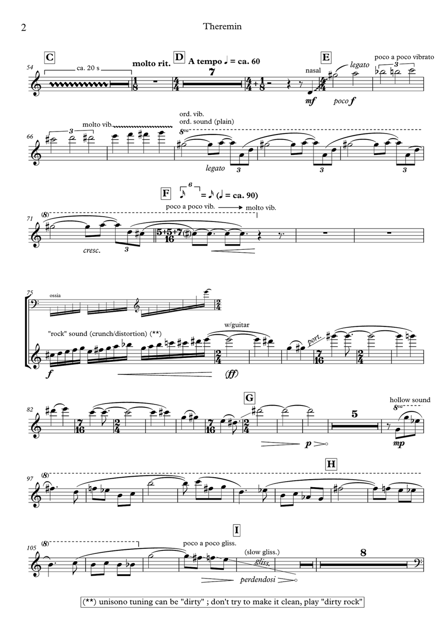 The Day The Little Green Men Didn’t Attack Earth! - Solo Theremin Part Part scores gallery preview page 3