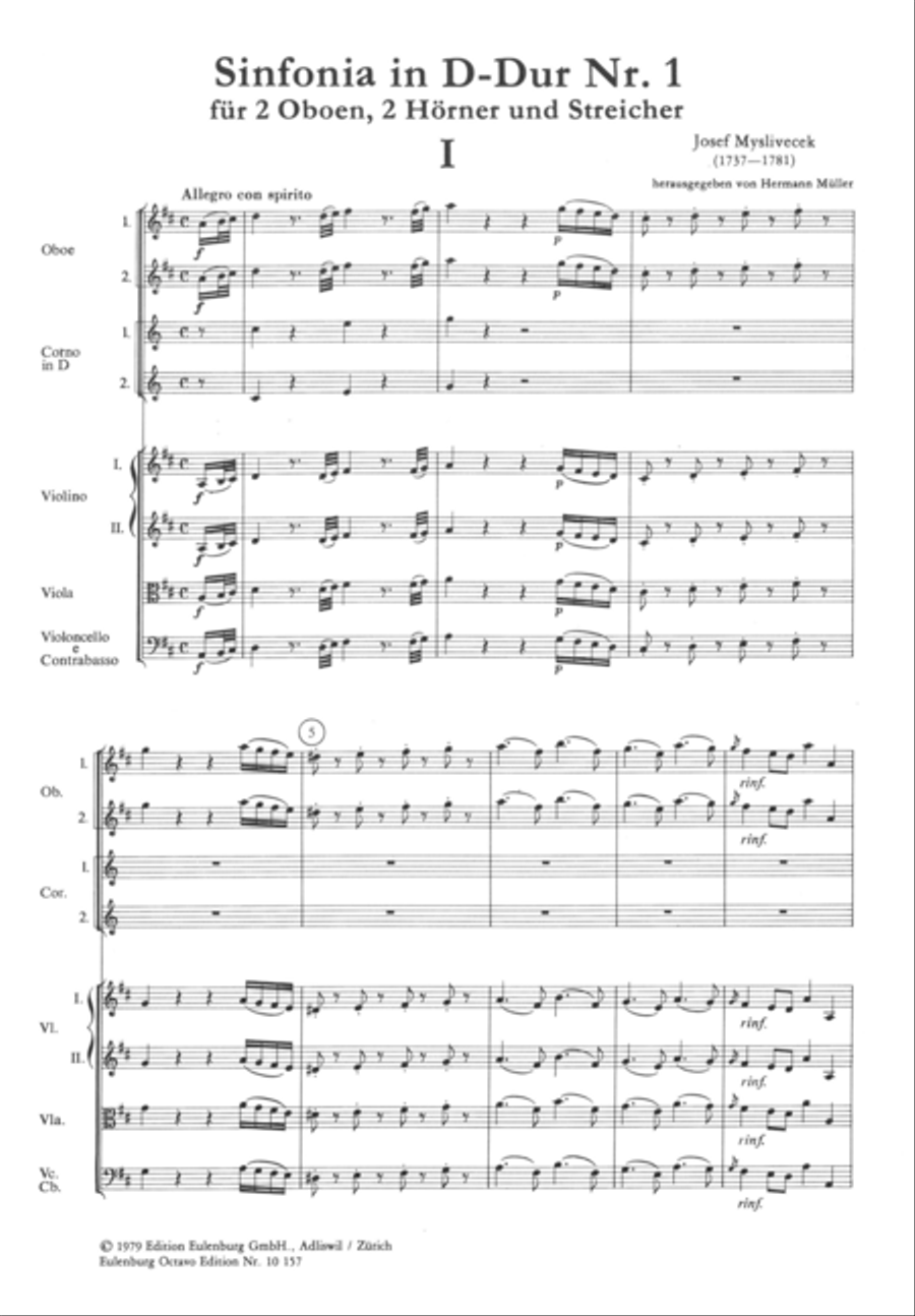 Sinfonia no. 1 Sinfonia no. 1 Chamber Orchestra scores gallery preview page 2