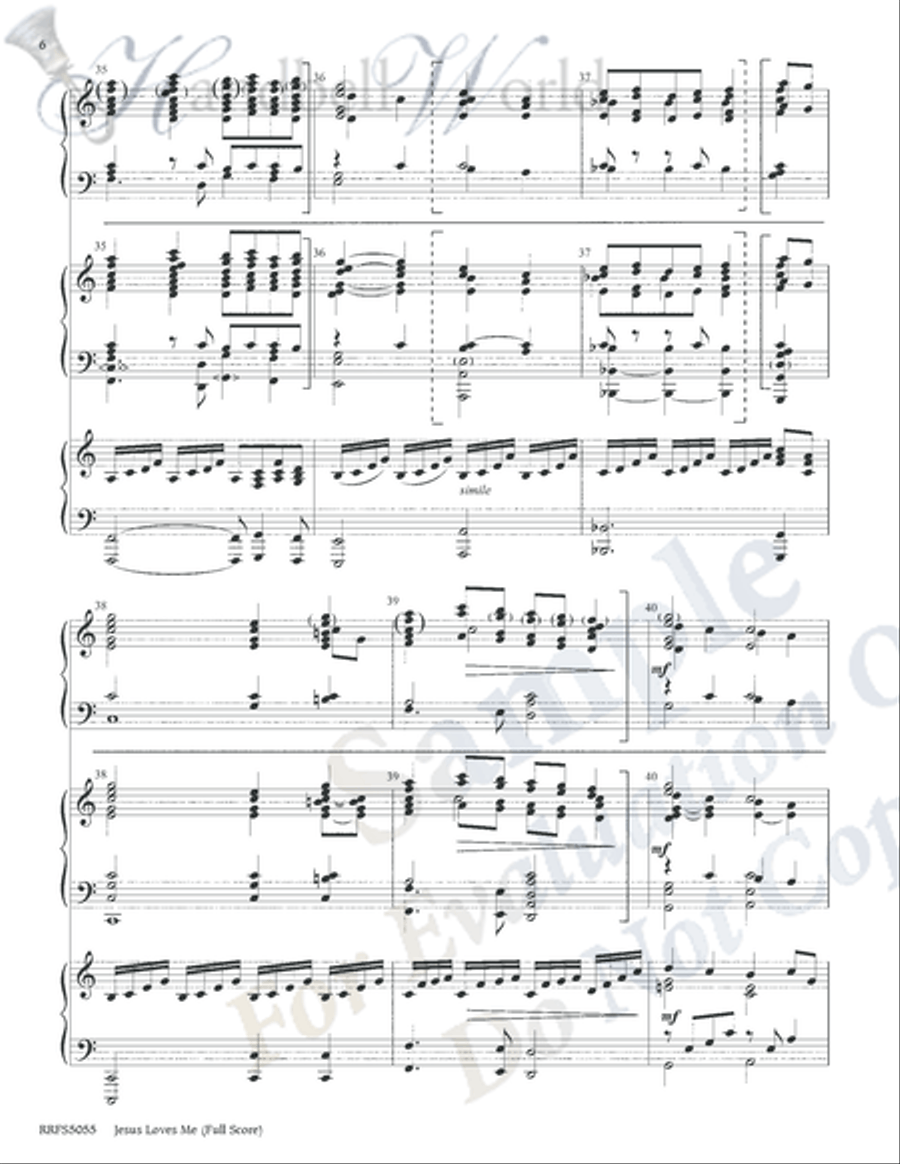 Jesus Loves Me Jesus Loves Me 5-Octaves scores gallery preview page 5