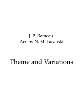 Book cover for Theme and Variations