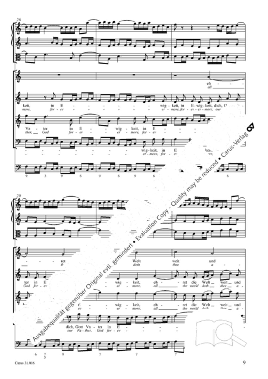 Lord God, thy praise we sing (Herr Gott, dich loben wir) ATB scores gallery preview page 10