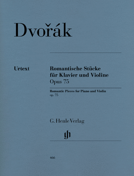 Anton Dvorak: Romantic pieces for Violin and Piano op. 75