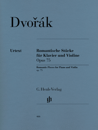 Book cover for Romantic Pieces for Violin and Piano Op. 75
