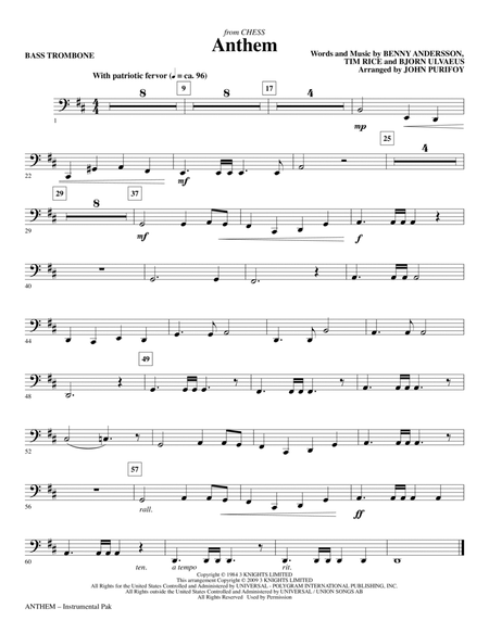 Anthem (from Chess) - Bass Trombone