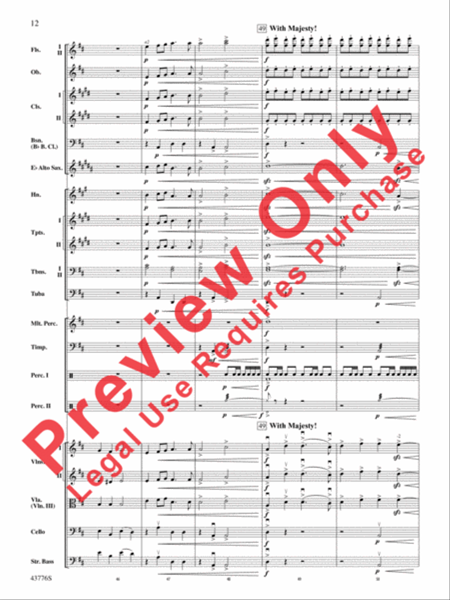 From the Realms of Glory! Full Orchestra scores gallery preview page 13