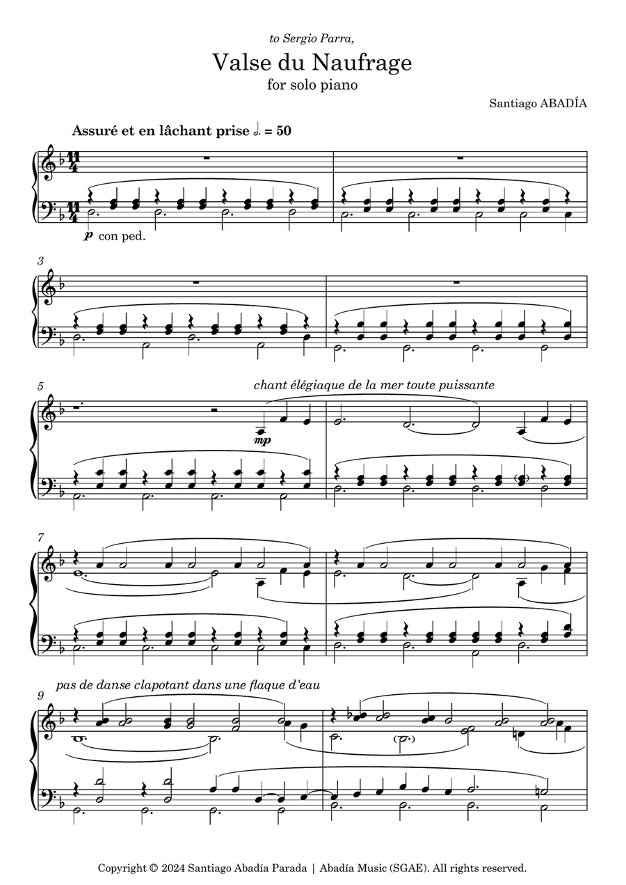 The Shipwreck Waltz Piano Solo scores gallery preview page 4