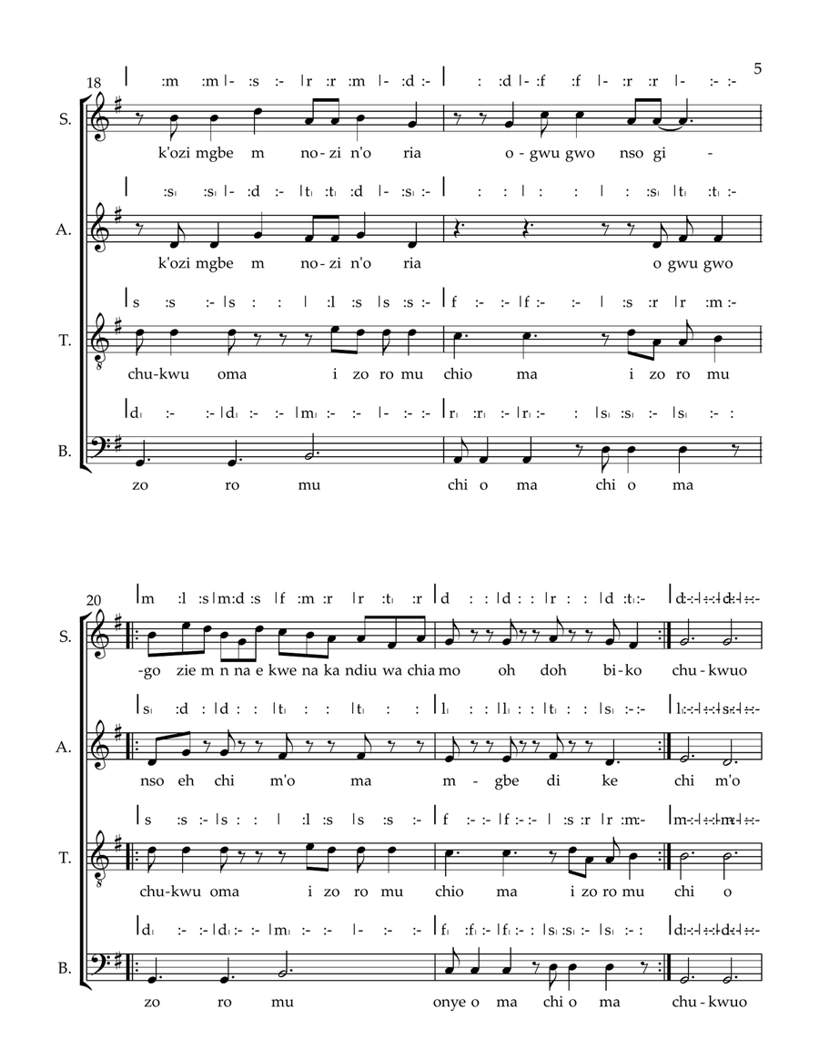 Chioma 4-Part scores gallery preview page 5