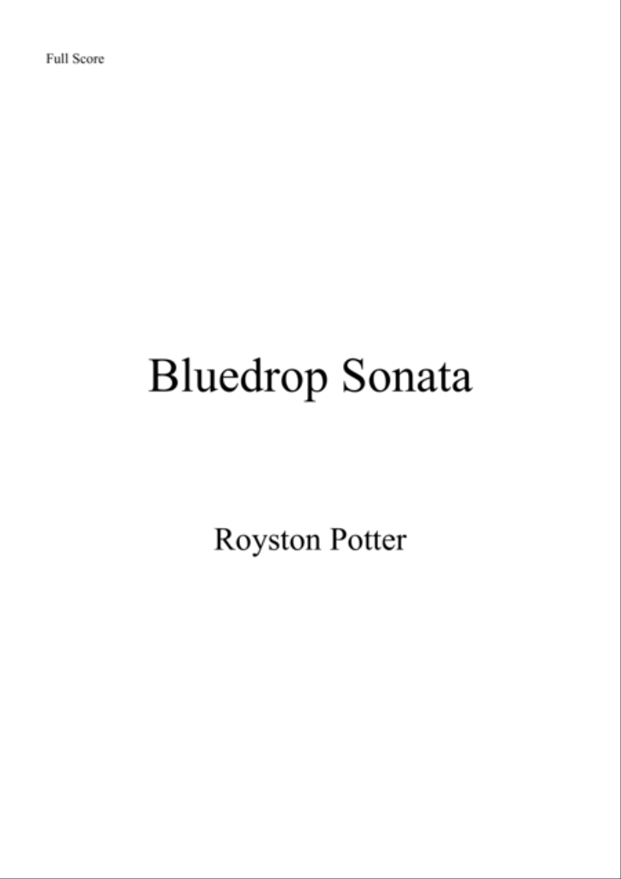 Bluedrop Sonata Bluedrop Sonata Piano Solo scores gallery preview page 1