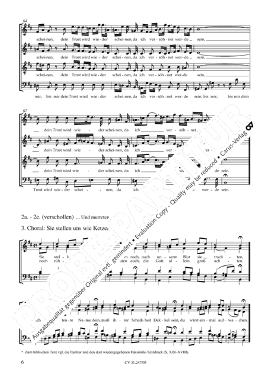 St. Mark Passion (Markus-Passion) 4-Part scores gallery preview page 7