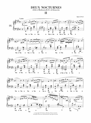 Nocturne in E Major, Op.62, No.2