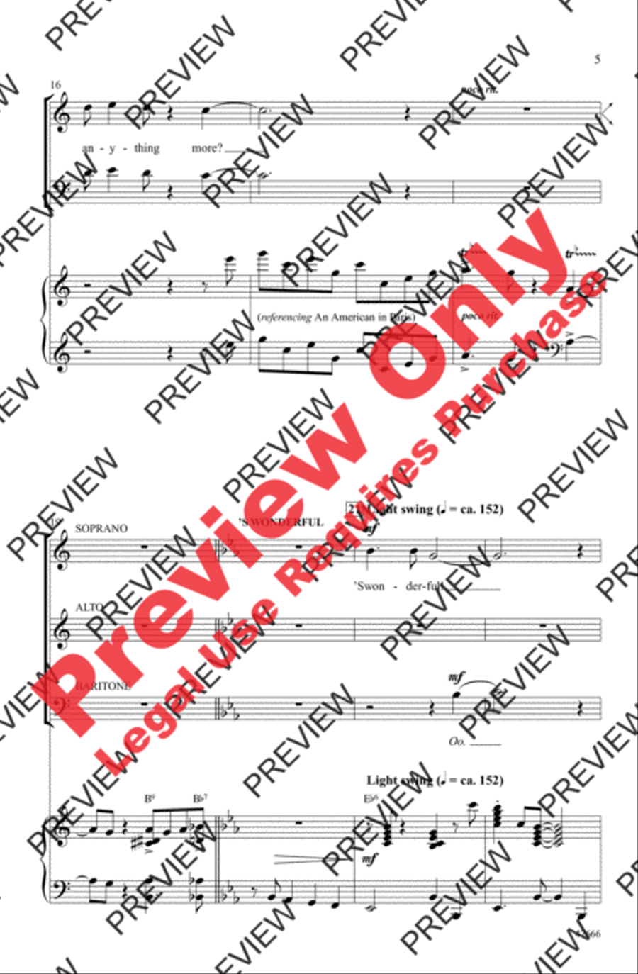 I Got Gershwin! 3-Part scores gallery preview page 5