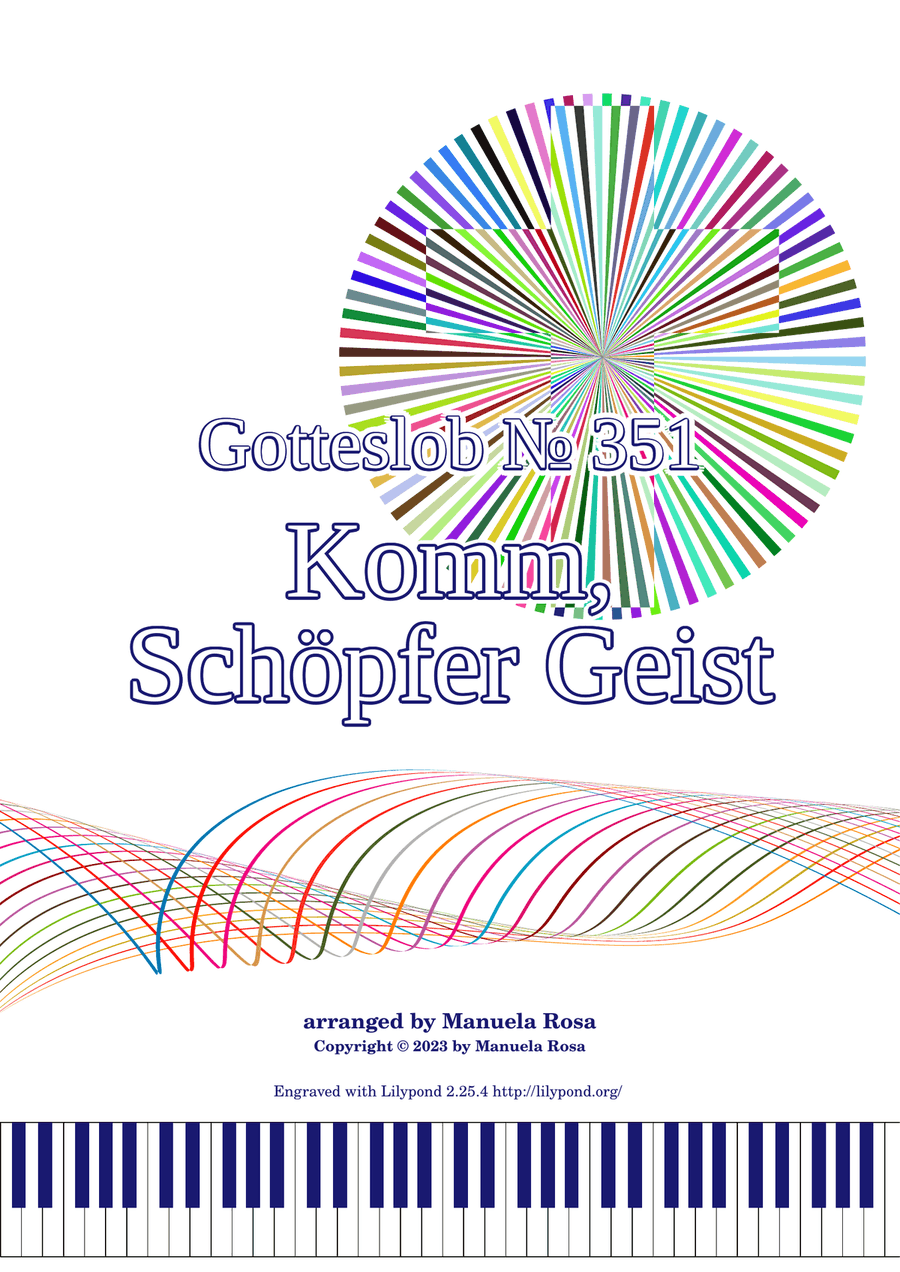 Komm, Schöpfer Geist (Gotteslob 351) Piano Method scores gallery preview page 1