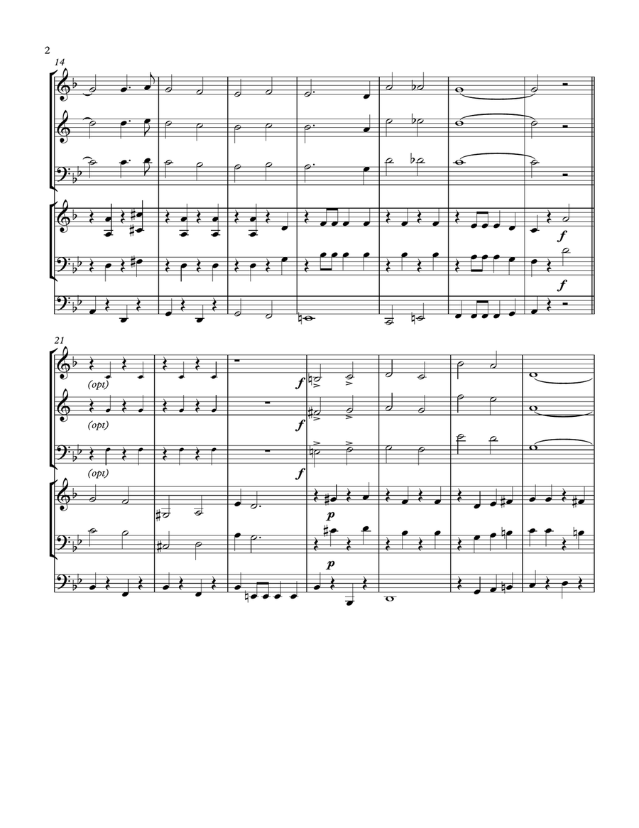 I Love You, California Brass Ensemble scores gallery preview page 3