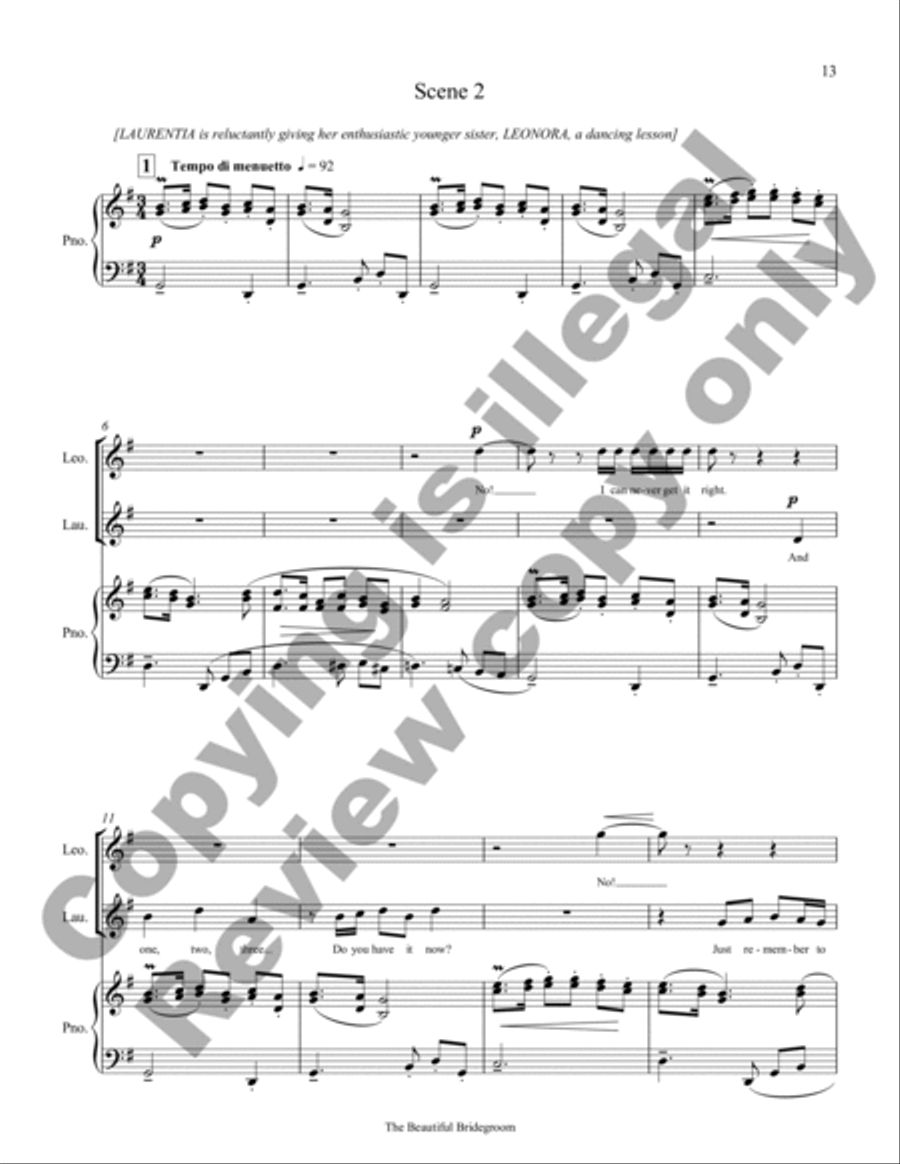 The Beautiful Bridegroom (Piano/Vocal Score) Choir scores gallery preview page 12
