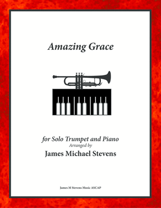 Book cover for Amazing Grace - Solo Trumpet & Piano