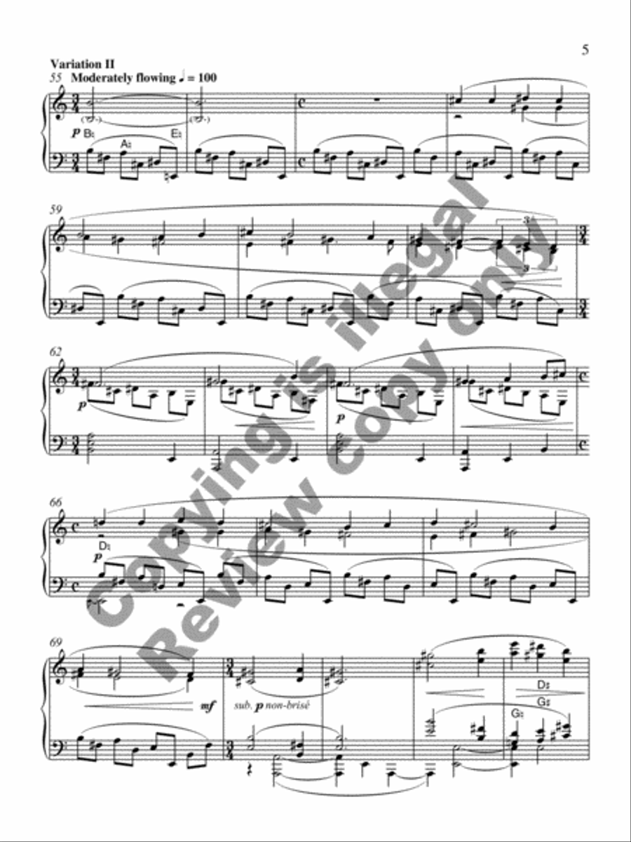 Marian Variations Harp scores gallery preview page 14