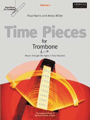 Book cover for Time Pieces for Trombone, Volume 1