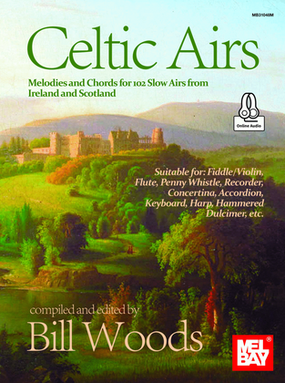 Book cover for Celtic Airs Melodies and Chords for 102 Slow Airs from Ireland and Scotland