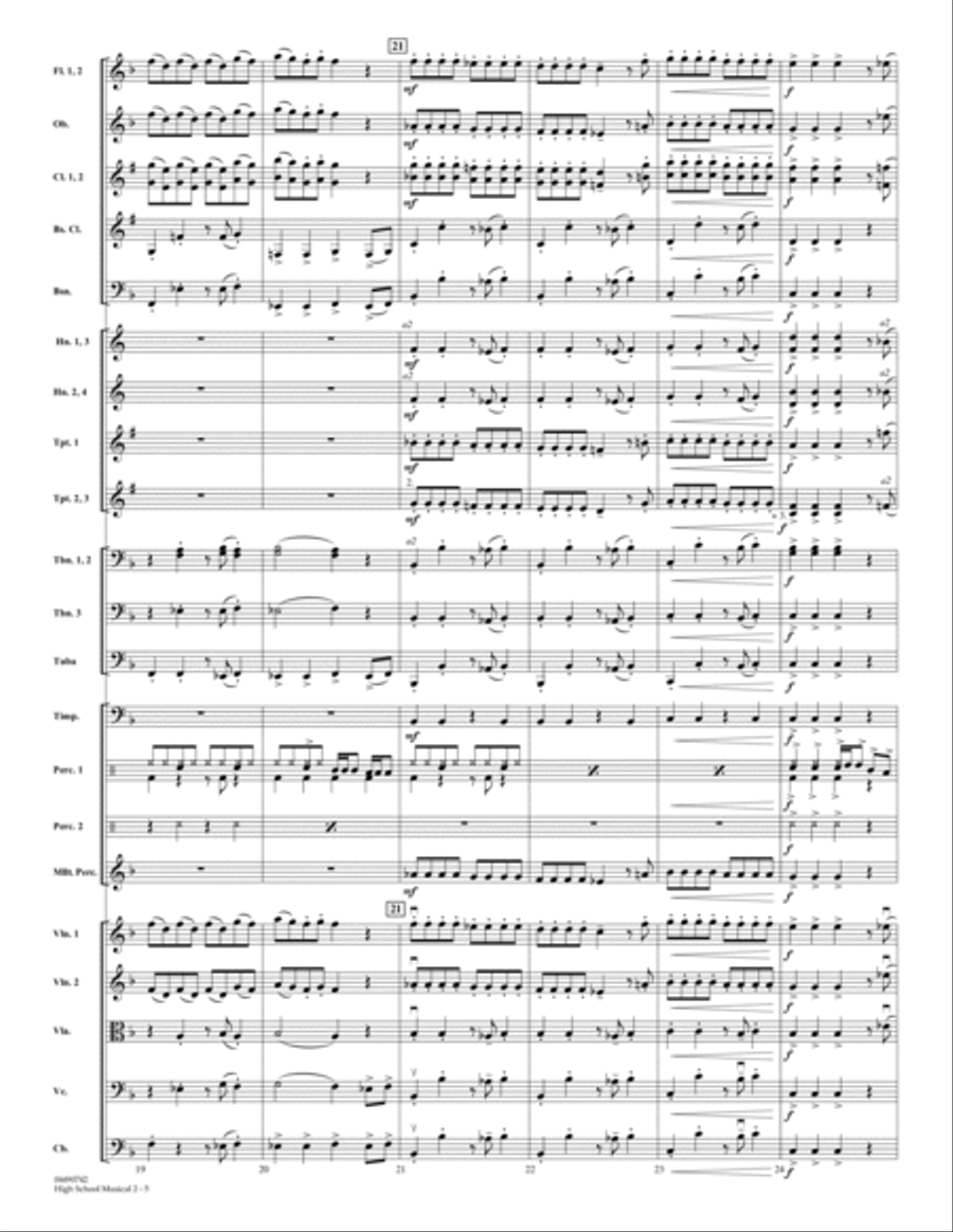 High School Musical 2 - Full Score Full Orchestra scores gallery preview page 5