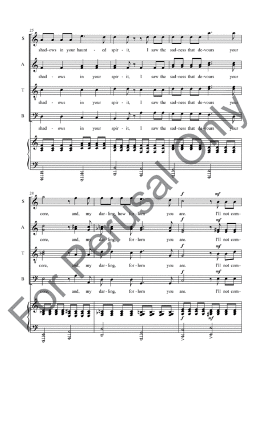 I'll Not Complain 4-Part scores gallery preview page 12
