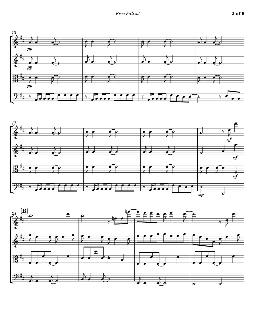 Sugar String Quartet scores gallery preview page 2