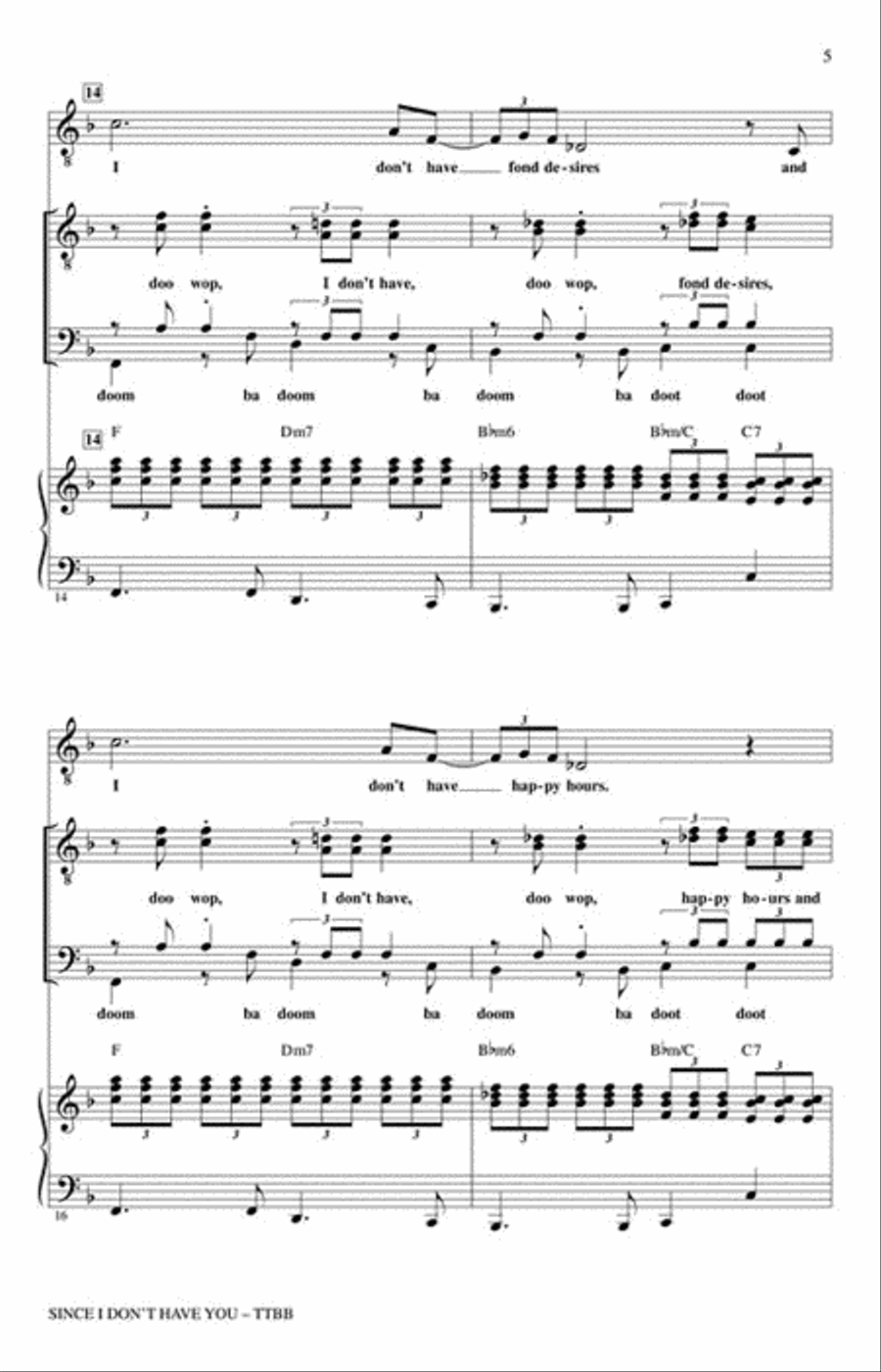 Since I Don't Have You Show Choir scores gallery preview page 2