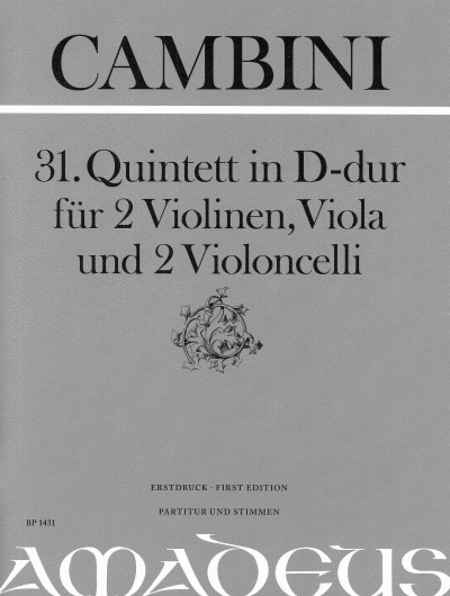 Quintet no. 31 in D