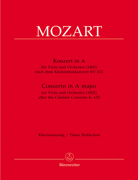 Concerto for Viola and Orchestra A major