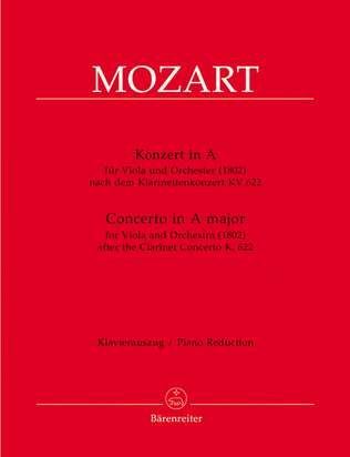 Concerto for Viola and Orchestra A major