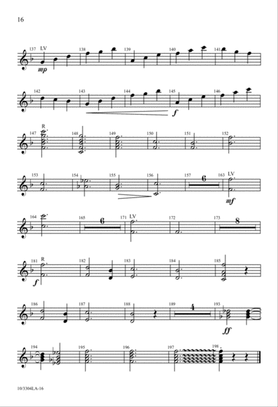 A Song We Raise A Song We Raise 4-Part scores gallery preview page 16