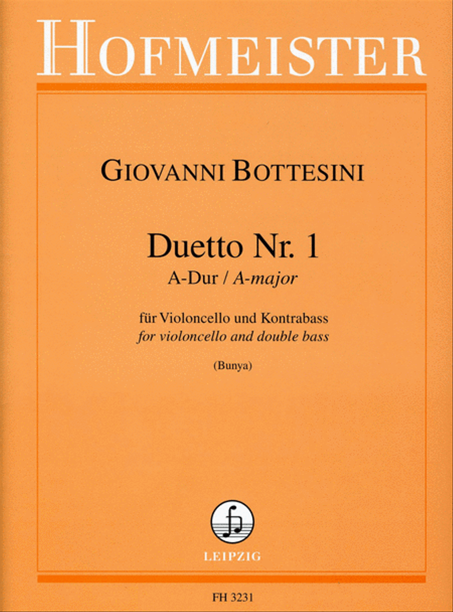 Duetto Nr. 1 A-Dur Cello scores gallery preview page 1
