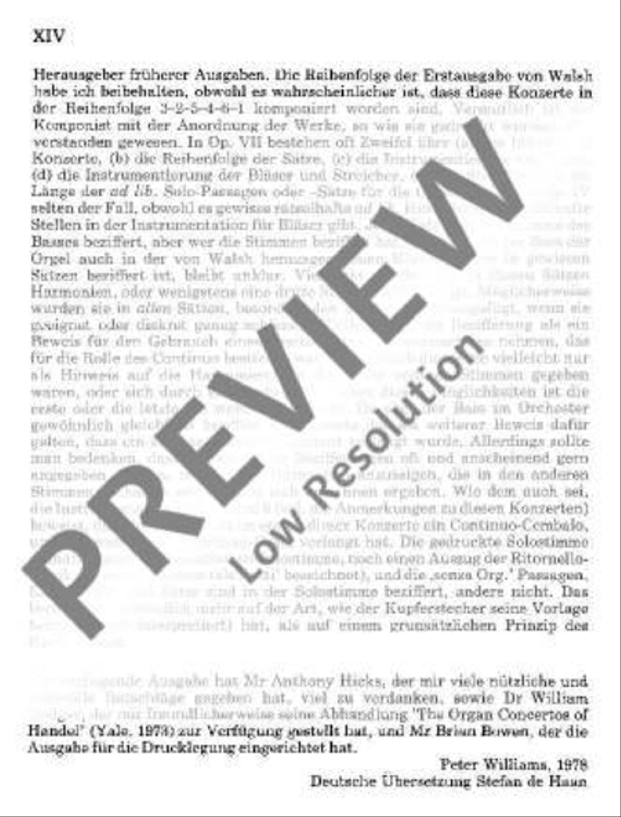 Organ concerto No. 6 B major Flute scores gallery preview page 15