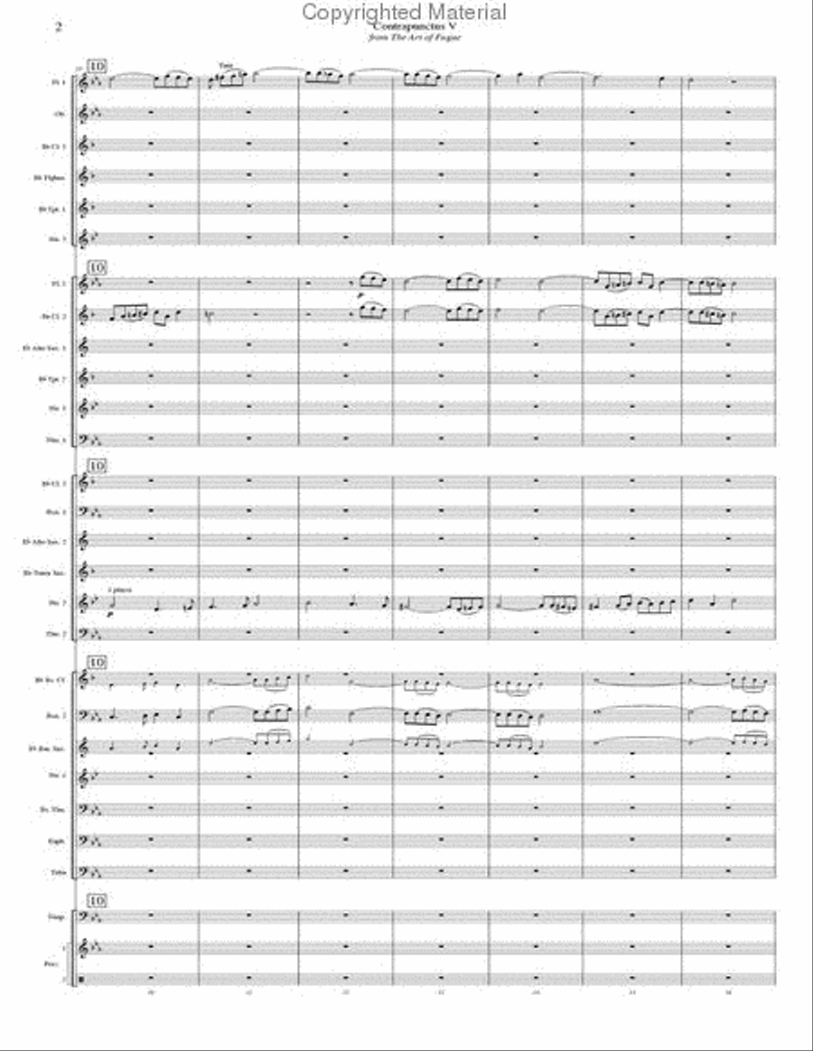 Contrapunctus 5 - STUDY SCORE ONLY Concert Band scores gallery preview page 5