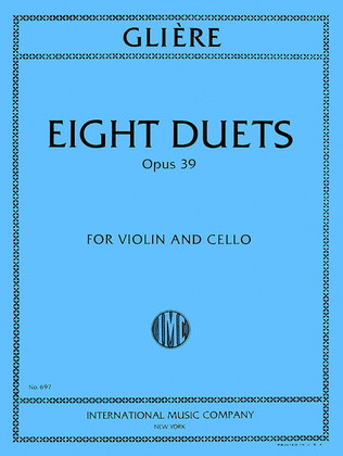 Book cover for Eight Duets, Opus 39