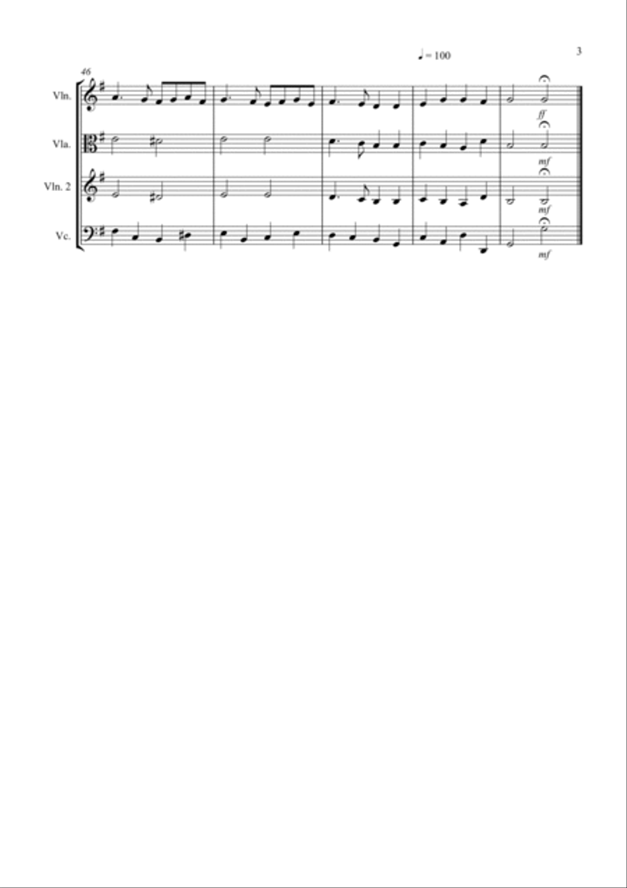 Ding Dong Merrily on High for String Trio Ding Dong Merrily on High for String Trio String Trio scores gallery preview page 3