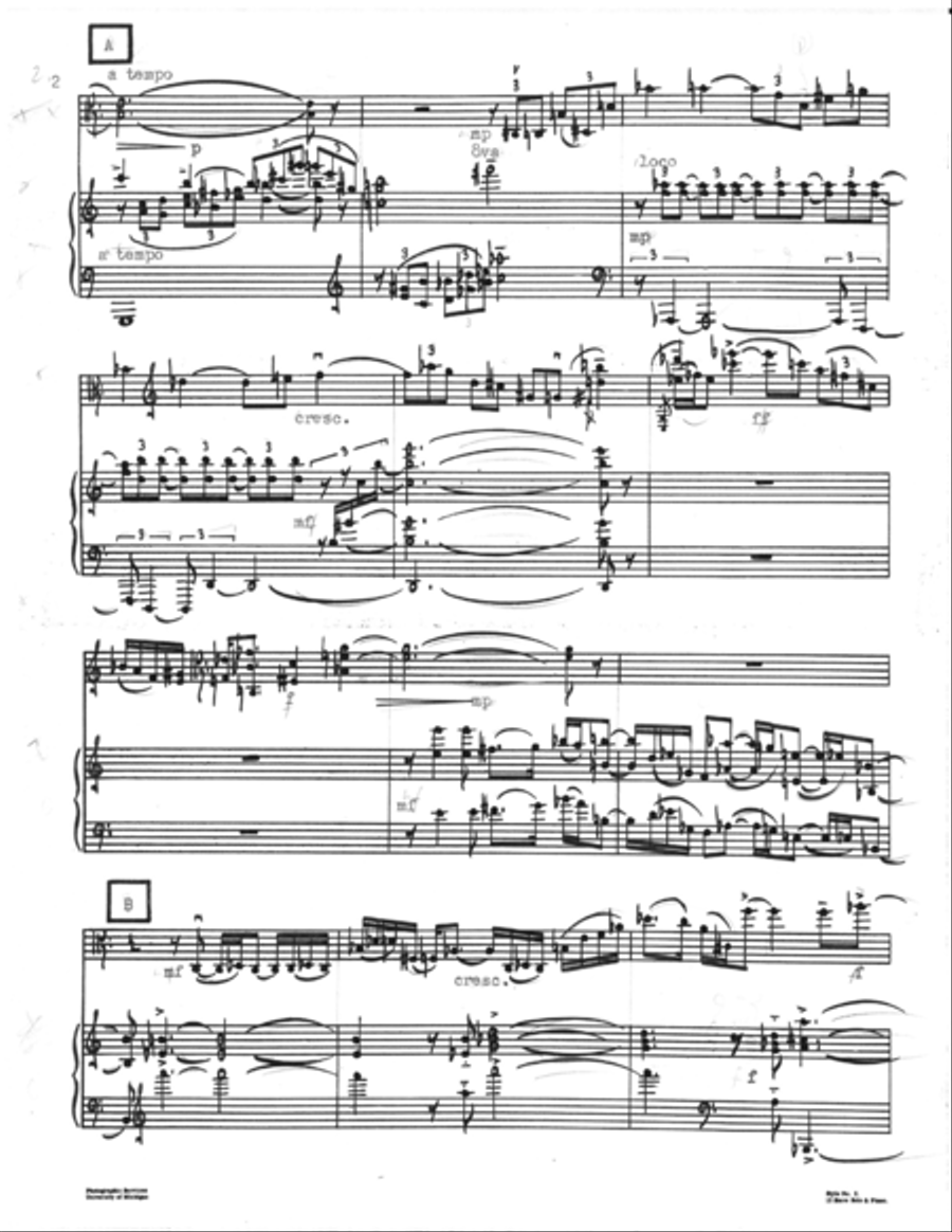 [Bassett] Sonata for Viola and Piano Piano scores gallery preview page 4