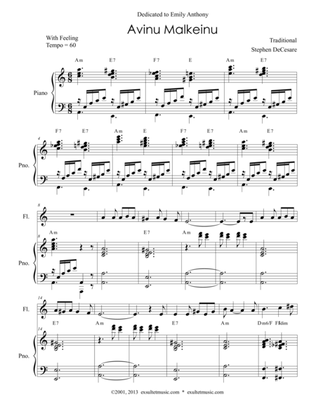 Avinu Malkeinu (for Violin, Viola, Flute and Piano)