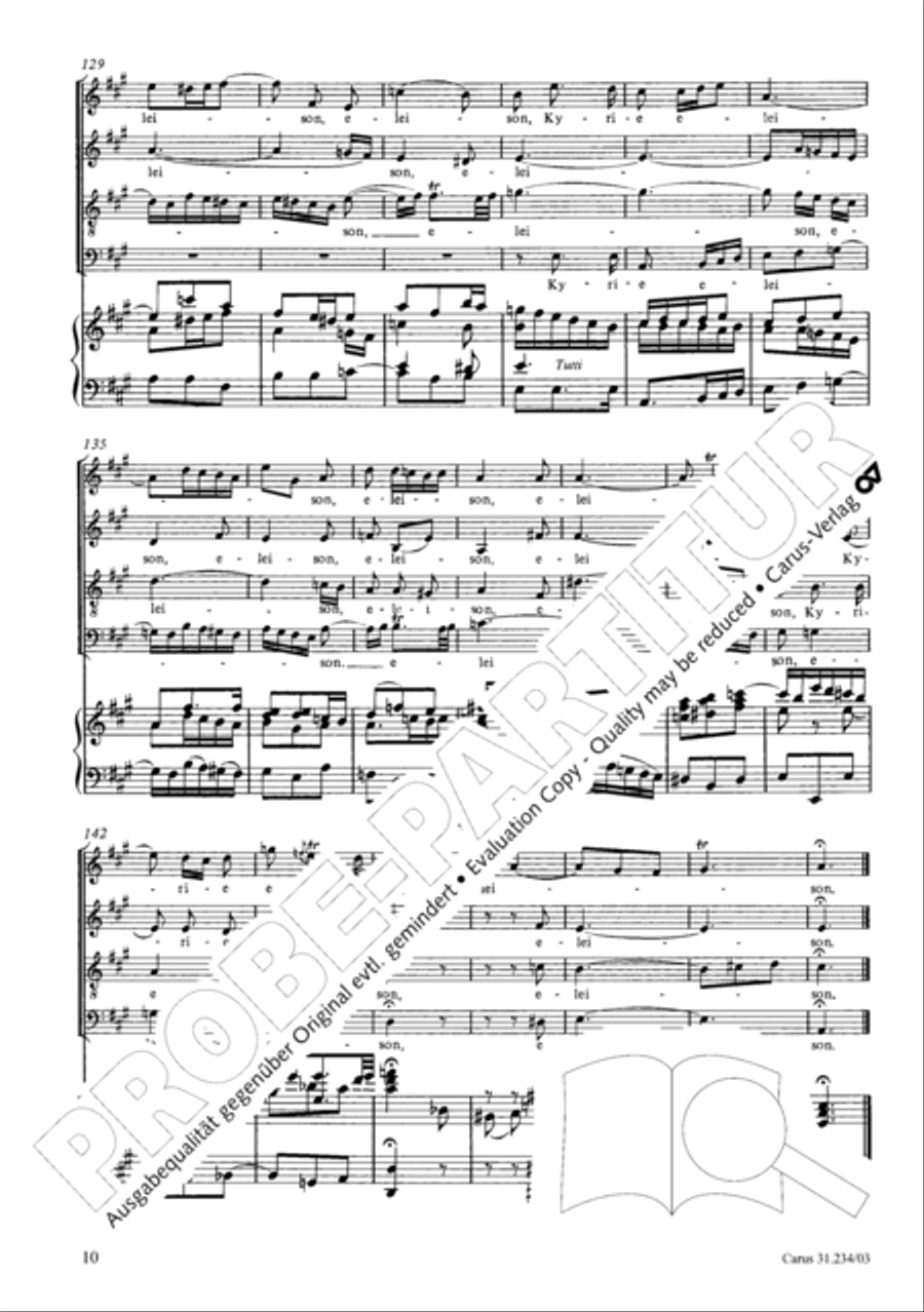 Mass in A major Mass in A major 4-Part scores gallery preview page 13