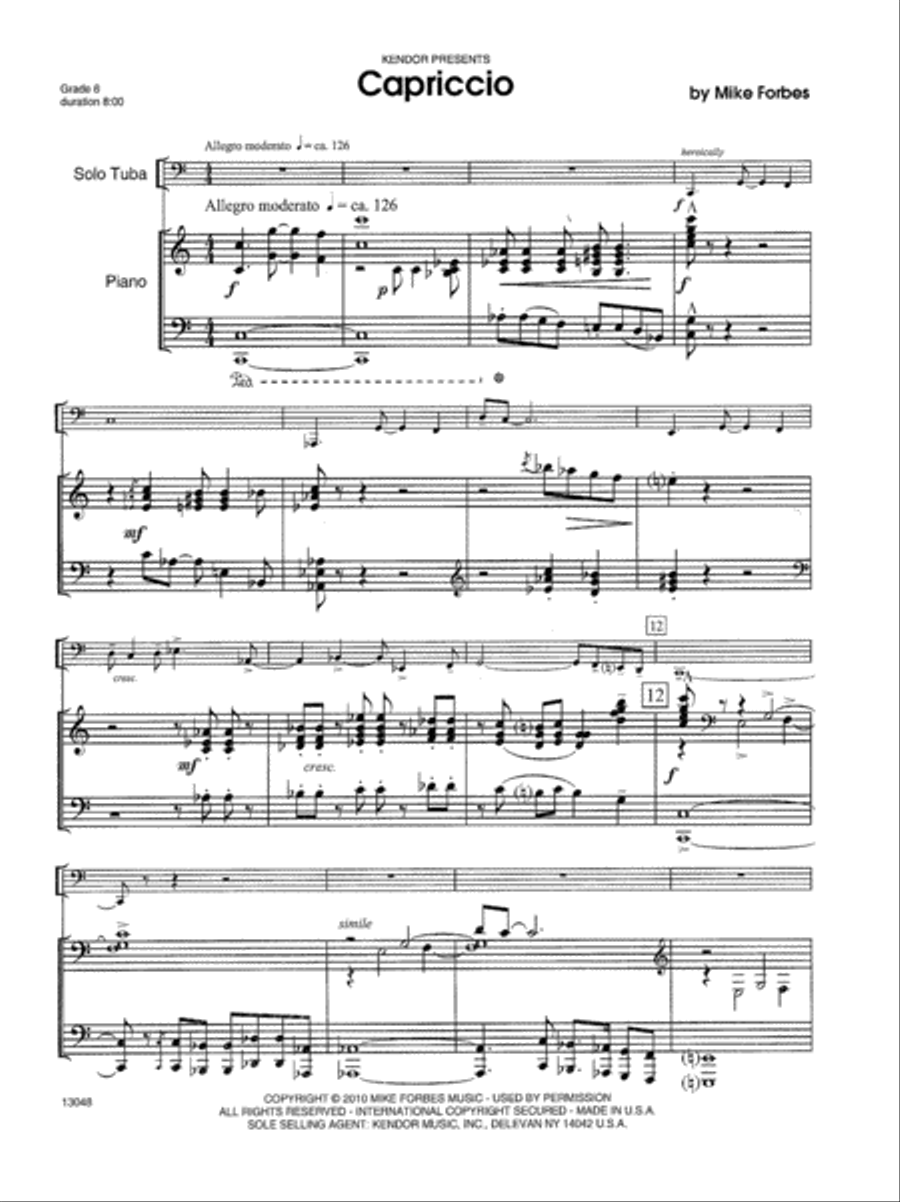 Capriccio Capriccio Tuba scores gallery preview page 2