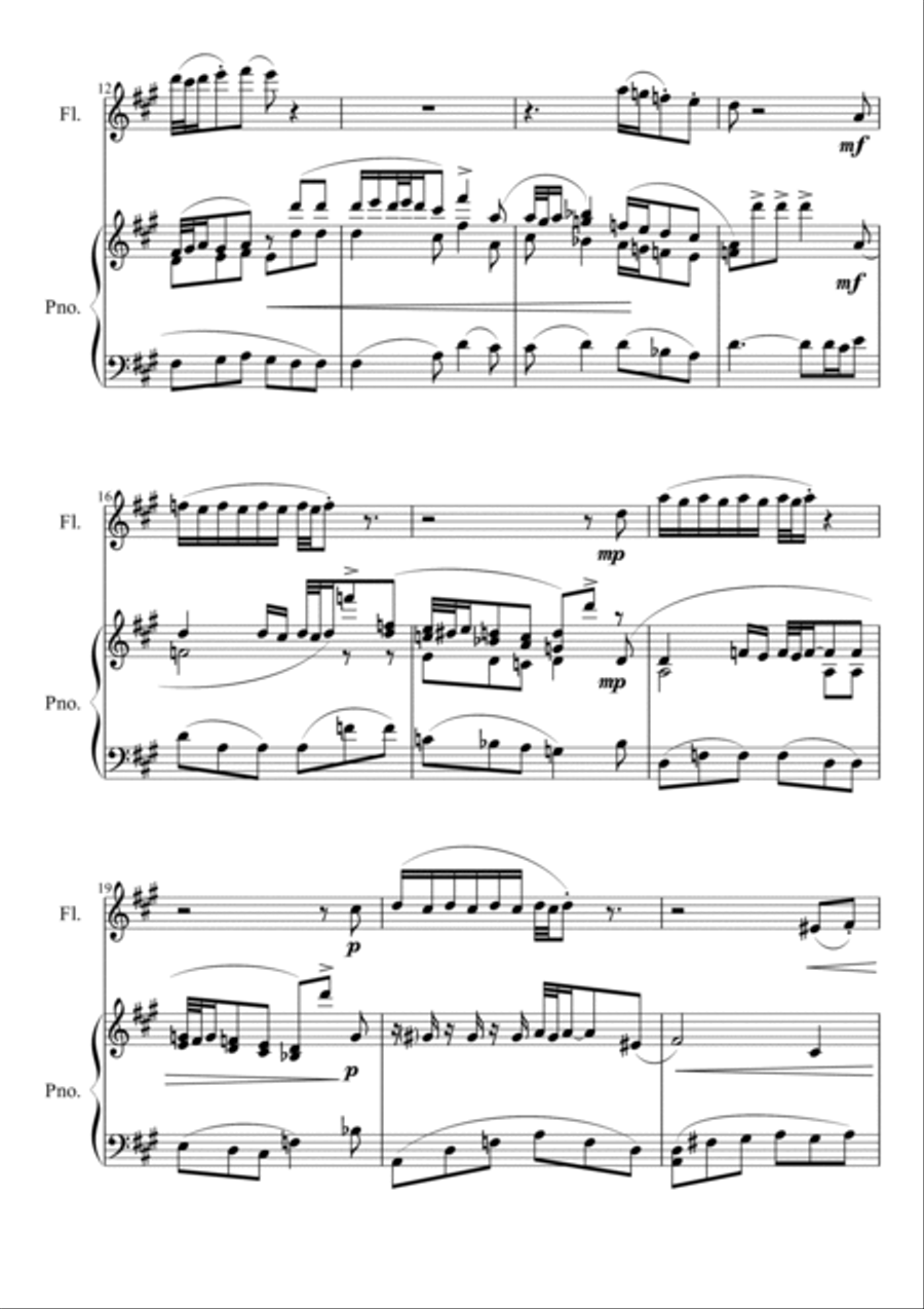 A Week's Good-Bye A Week's Good-Bye Flute Solo scores gallery preview page 2