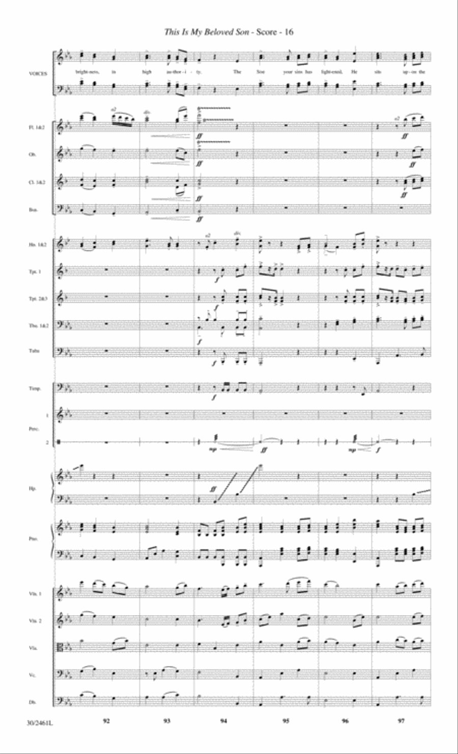 Journey to the Cross - Orchestral Score and Parts Choir scores gallery preview page 18