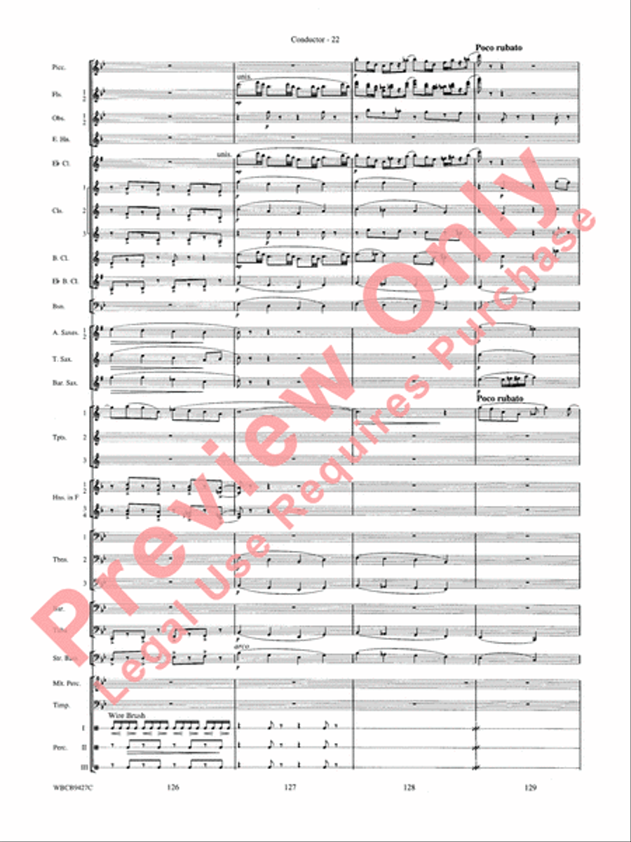 An American in Paris Concert Band scores gallery preview page 24