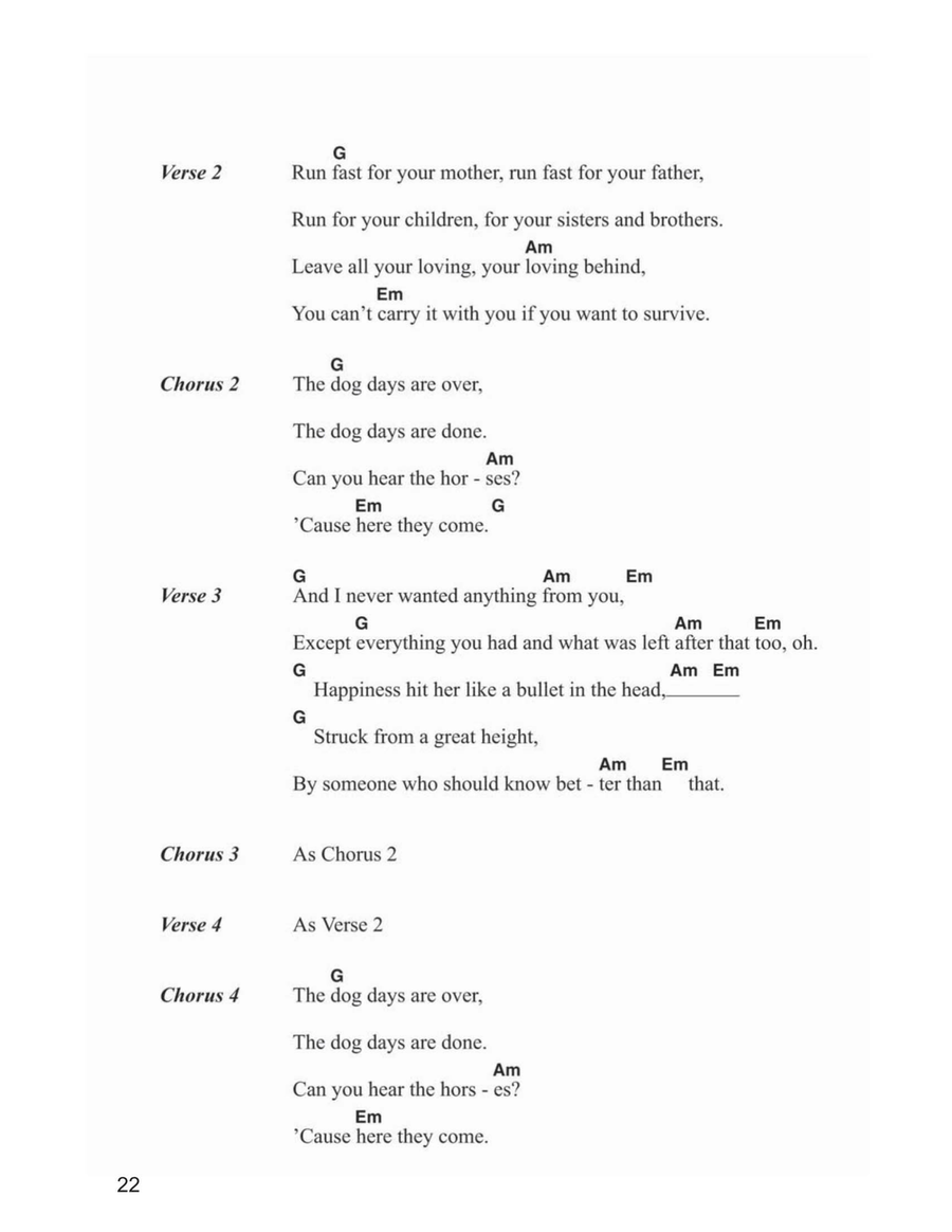 Dog Days Are Over Piano scores gallery preview page 2
