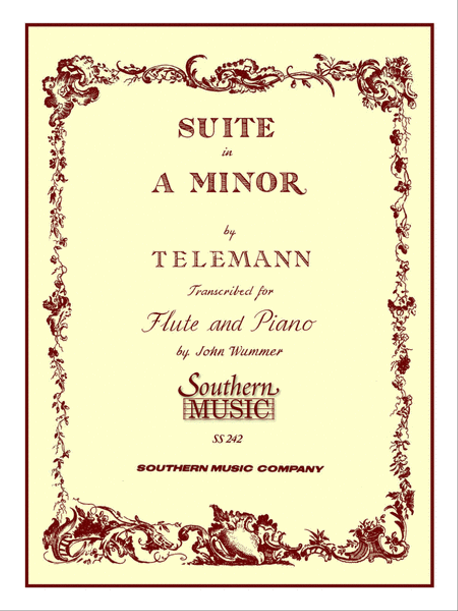 Suite in A Minor Flute scores gallery preview page 1