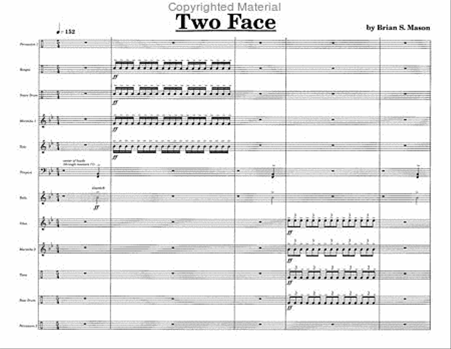 Two Face Percussion Ensemble scores gallery preview page 2
